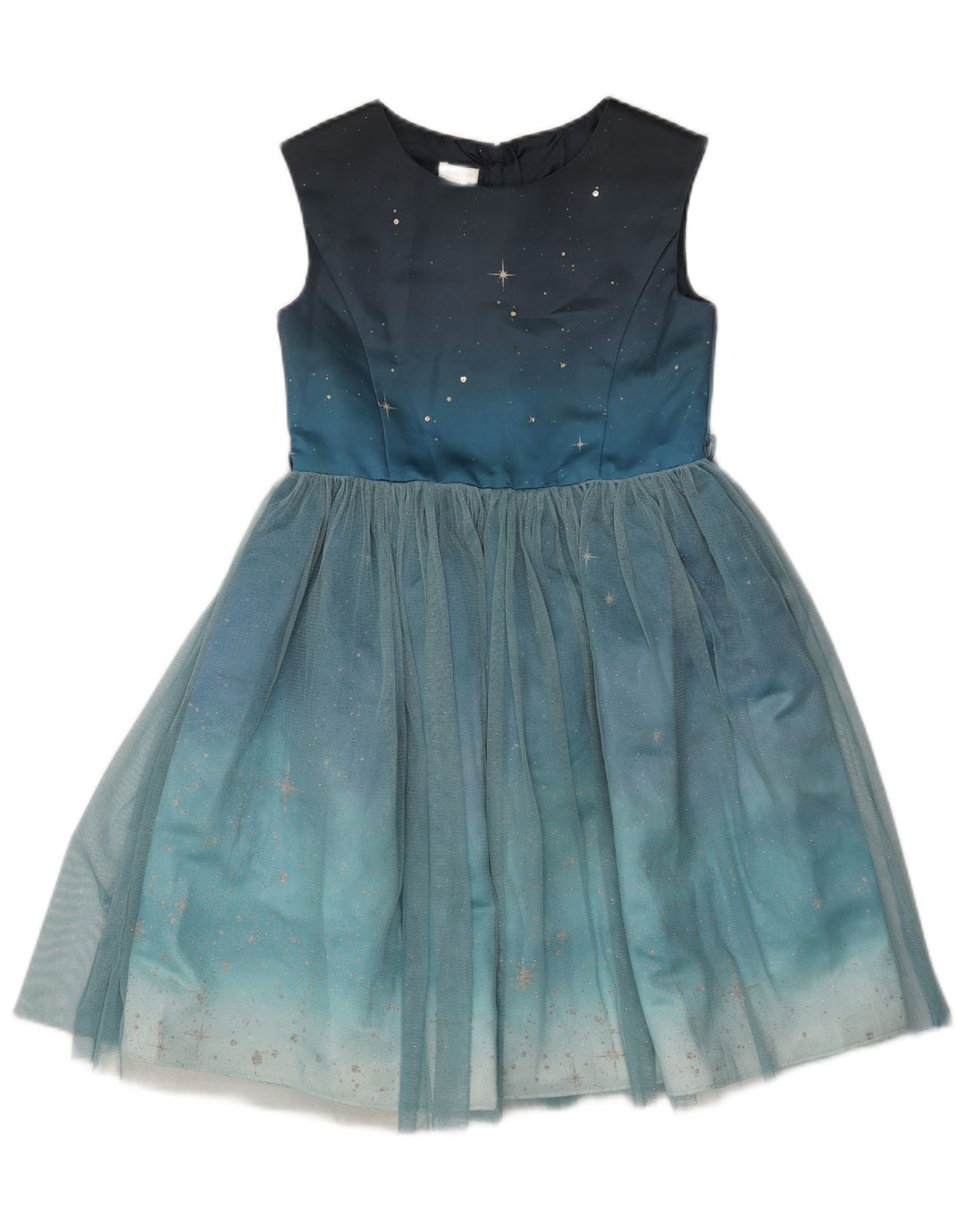 MONSOON Robe Tutu Fille 10-11 ans Bleu à Pois Polyester