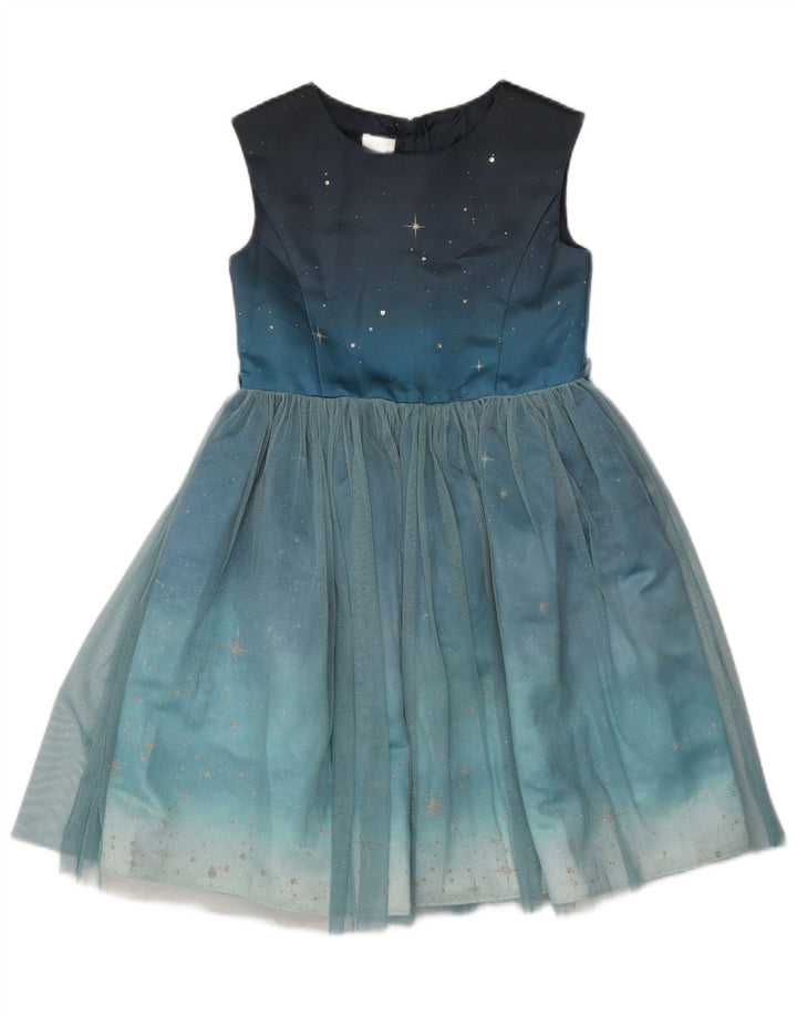 MONSOON Robe Tutu Fille 10-11 ans Bleu à Pois Polyester
