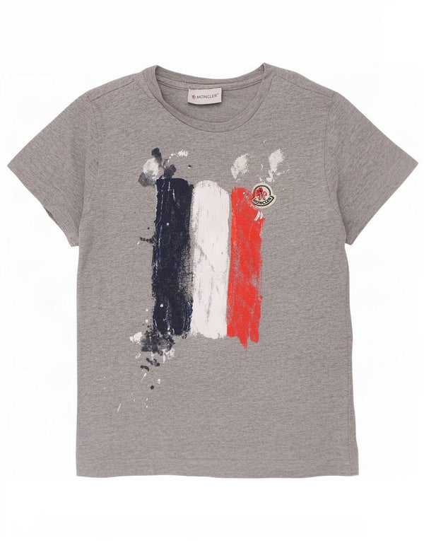 Moncler T-shirt graphique pour garçon 6-7 ans Gris