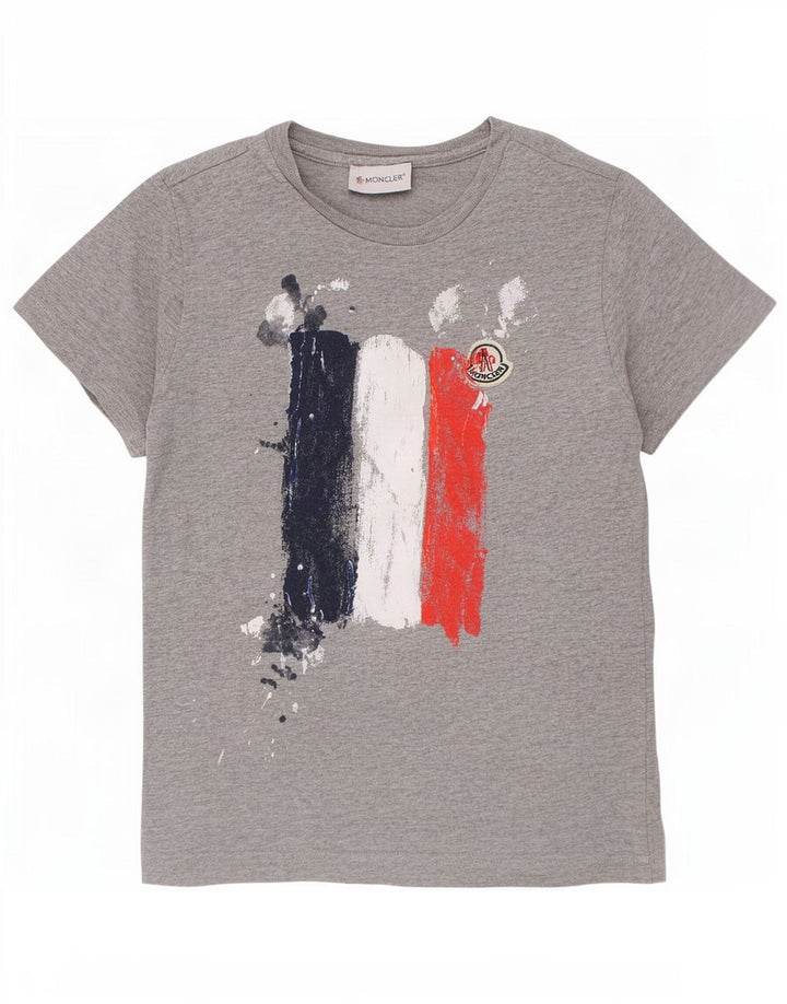 Moncler T-shirt graphique pour garçon 6-7 ans Gris