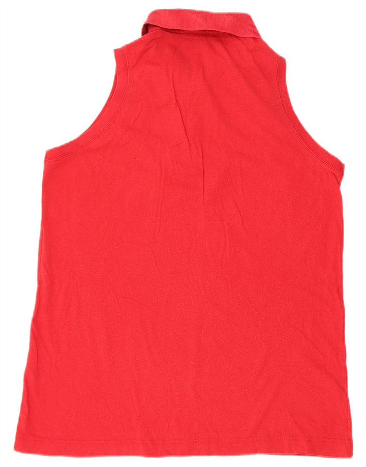 Sergio Tacchini Polo sans manches pour femme IT 44 Rouge moyen