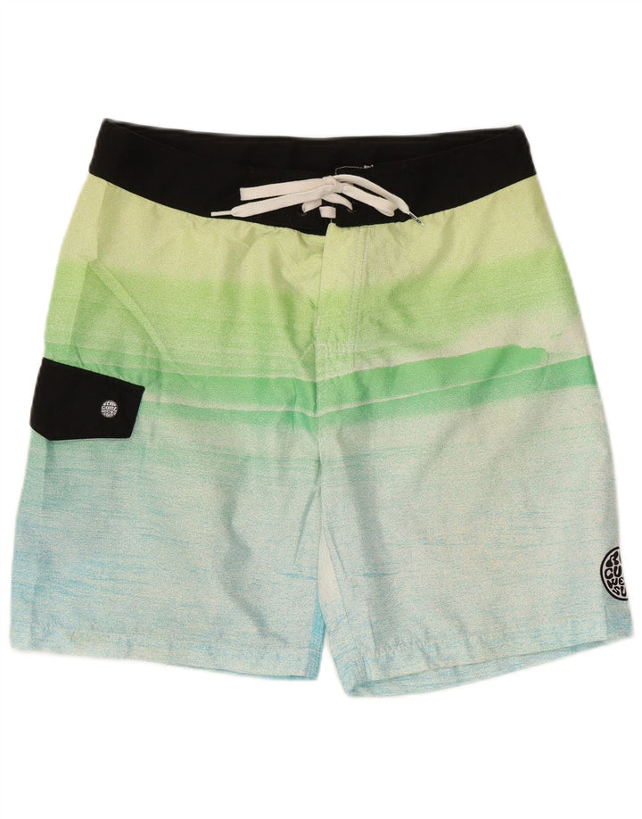 Rip Curl Short de Bain Homme Moyen Rayé Multicolore Polyester