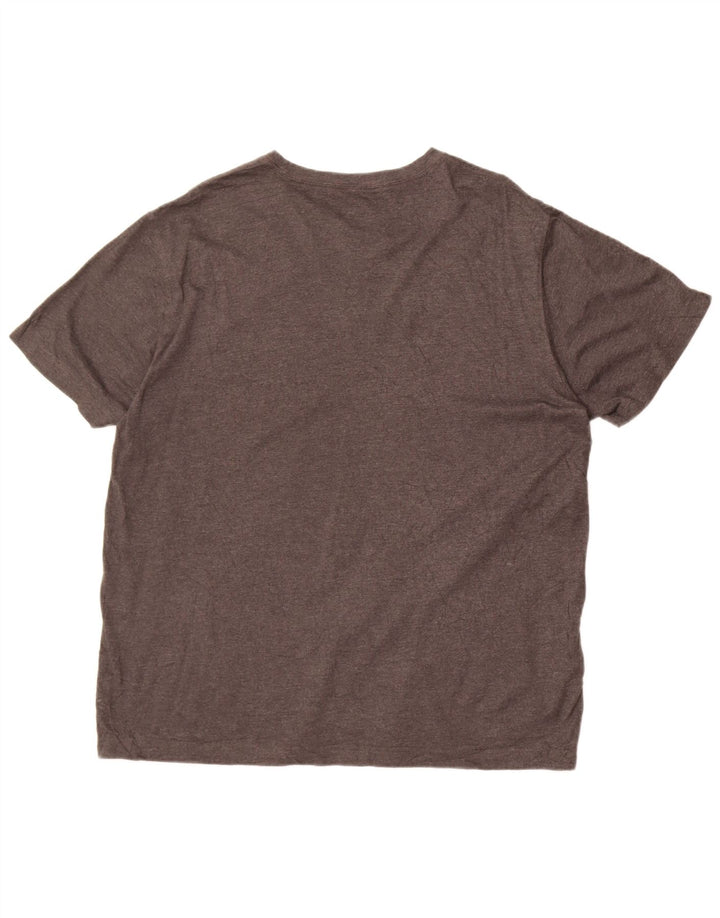 Eddie Bauer T-Shirt Homme Haut Large Gris Coton