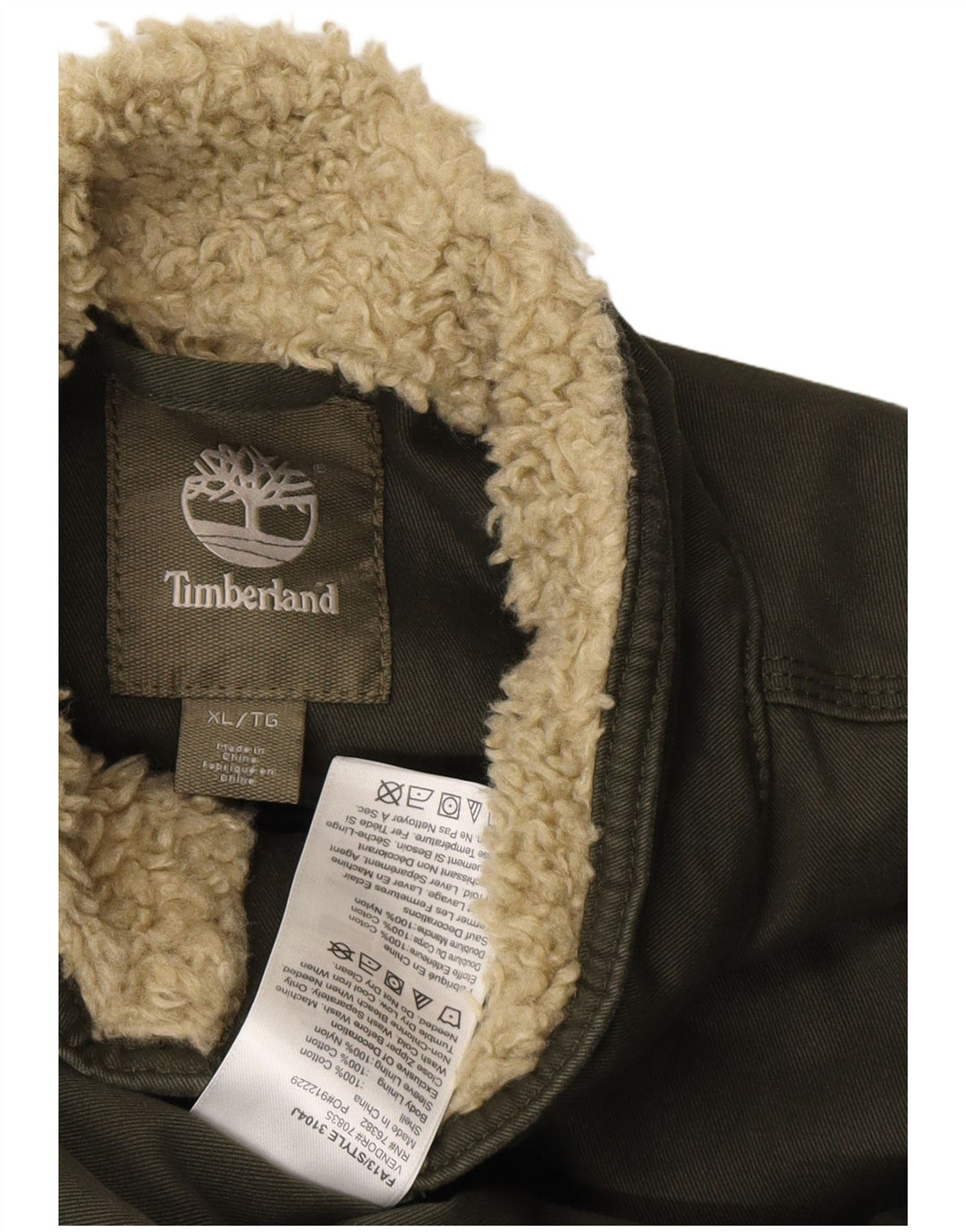 TIMBERLAND Veste utilitaire pour homme UK 42 XL Kaki Coton