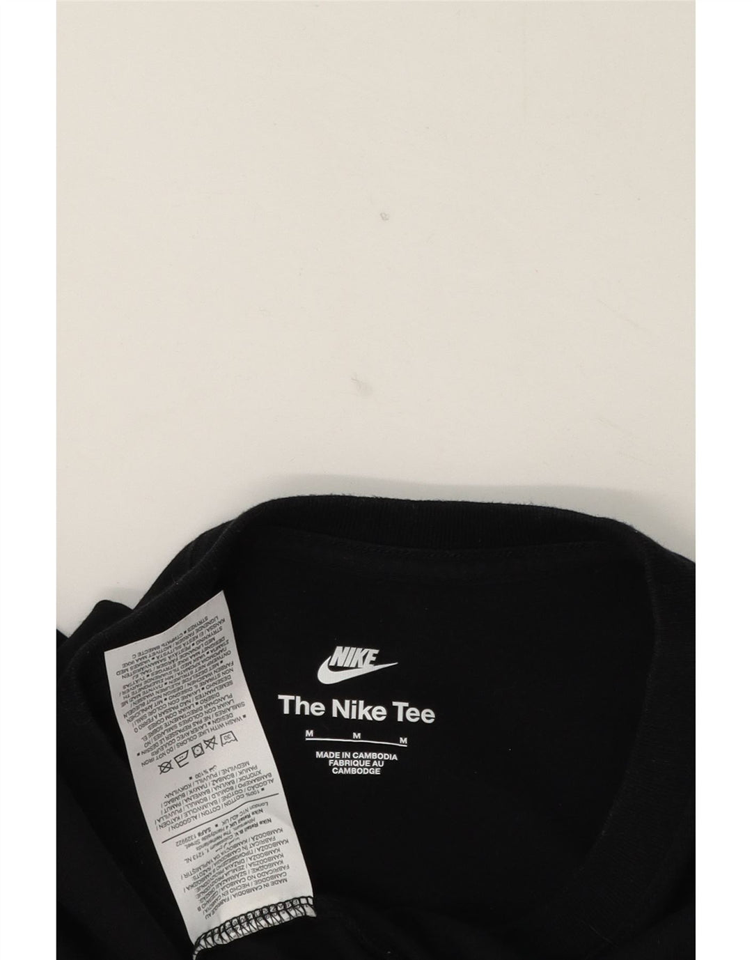 Nike T-shirt graphique pour homme en coton noir moyen