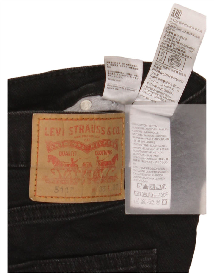 Levi's Jean Slim 511 Homme W36 L32 Noir Coton