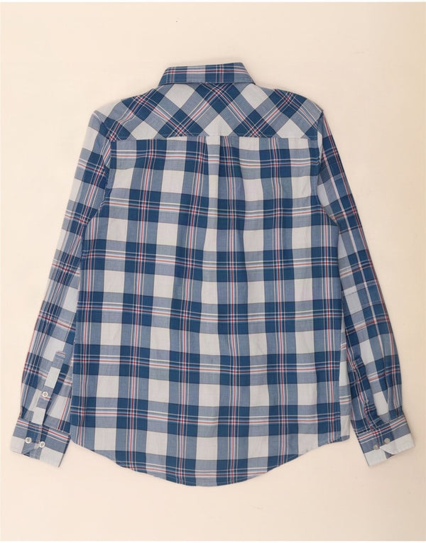 Ben Sherman Chemise Homme Bleu Moyen Carreaux Coton