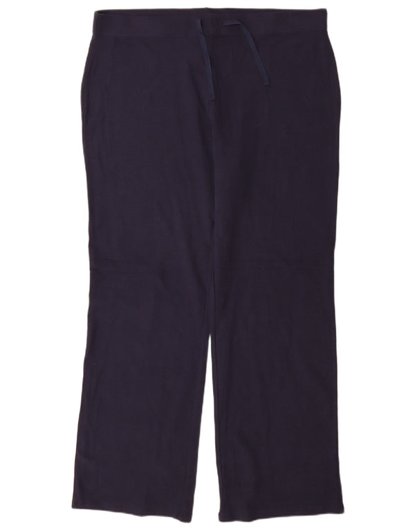 Marks & Spencer Pantalon de survêtement pour femme UK 18 XL Bleu marine Coton