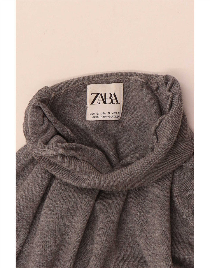 Zara Pull Col Roulé Homme Petit Gris