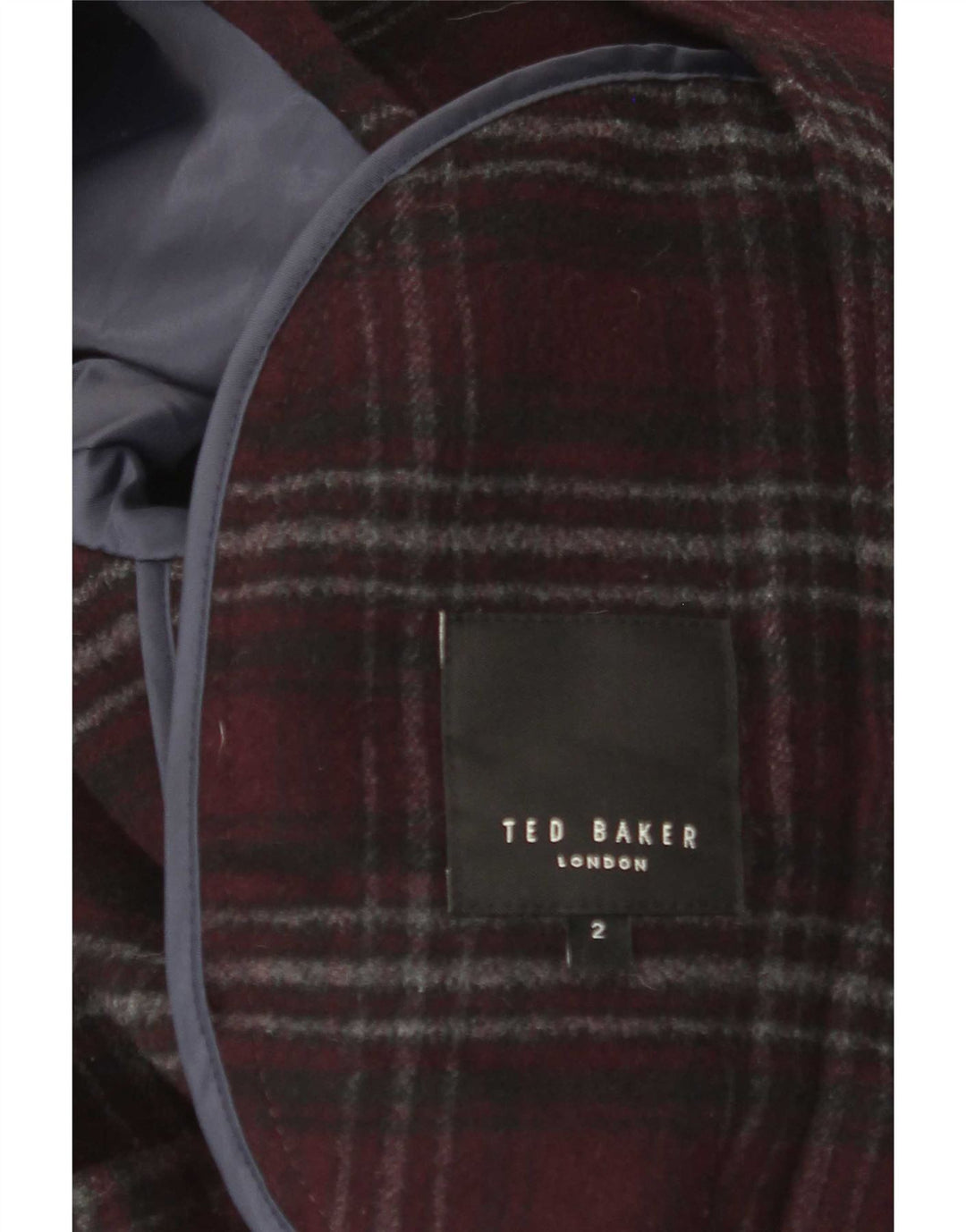Ted Baker Veste Bomber Homme Taille 2 Petit Bordeaux