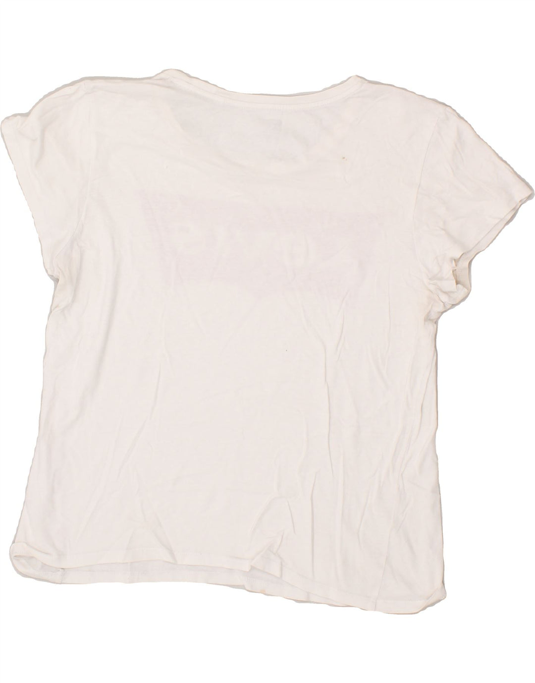 LEVI'S Womens Graphic T-Shirt Top UK 16 Large White Vintage Levi's and Second-Hand Levi's from Messina Hembry 