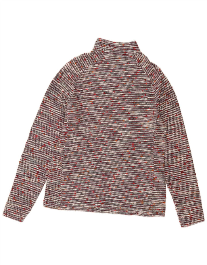 Weird Fish Pull à col zippé pour femme UK 12 Medium Multicolore