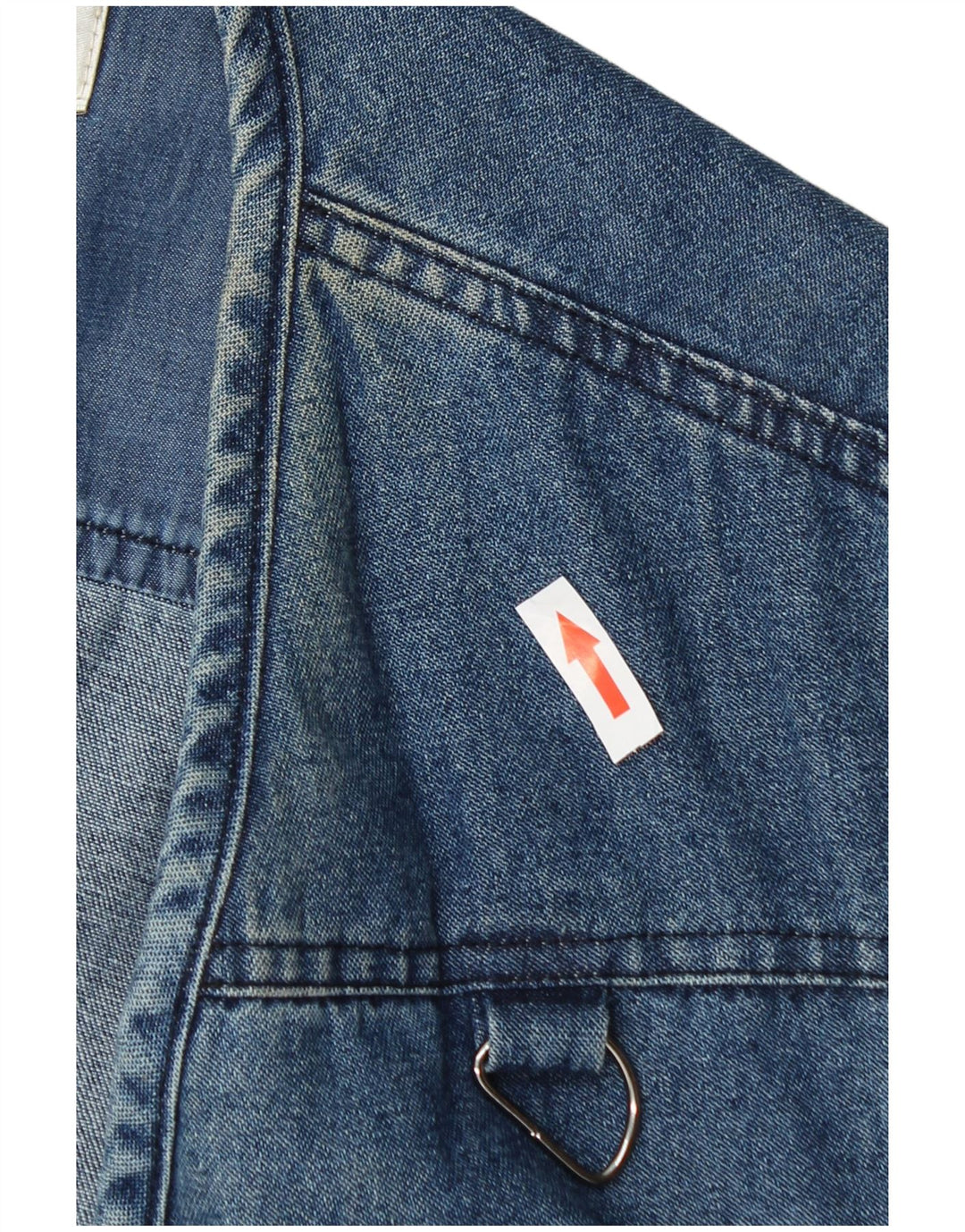 Olympia Gilet utilitaire en denim pour homme UK 38 Bleu moyen Coton
