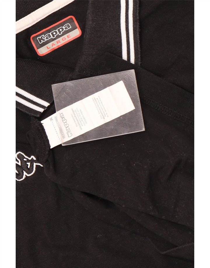 Kappa Polo Homme Grand Noir Coton