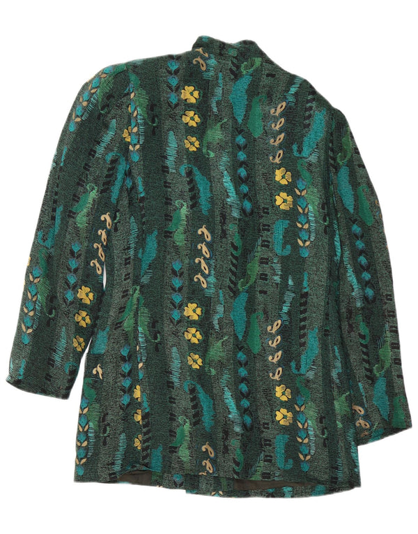 Betty Barclay Veste blazer à 6 boutons pour femme EU 38 Vert moyen floral