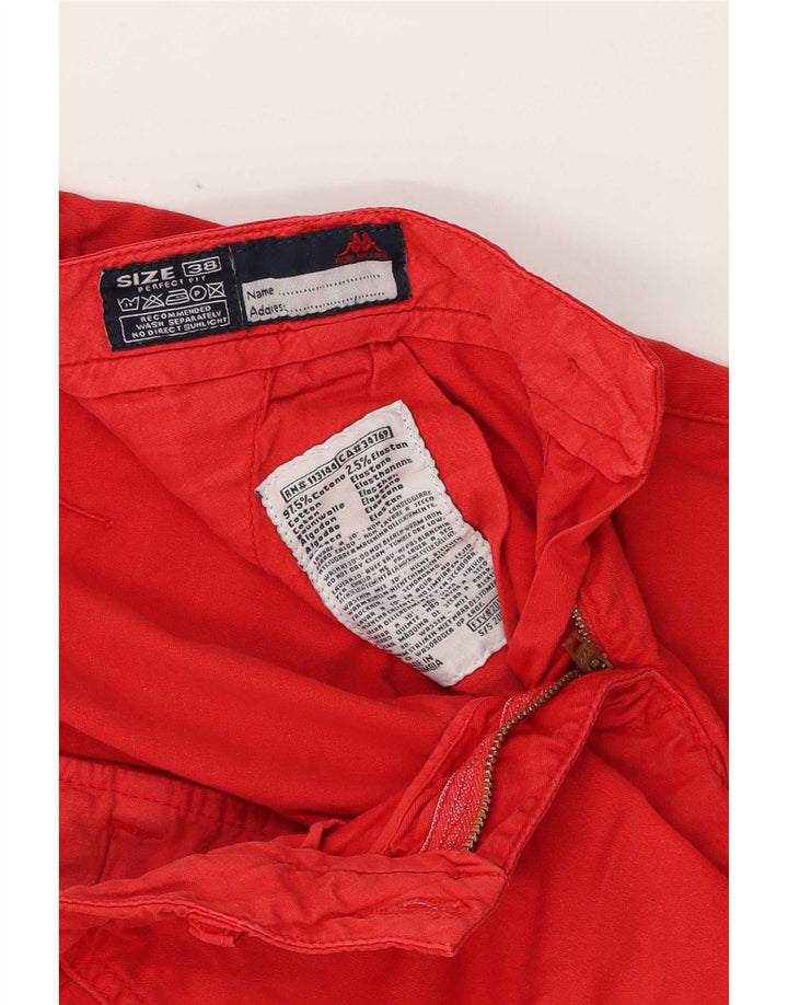 Kappa Short Chino Femme EU 38 Medium W28 Rouge Coton