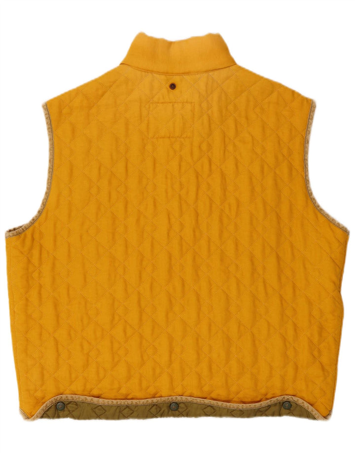 Best Company Gilet matelassé pour homme UK 38 Jaune moyen Polyamide