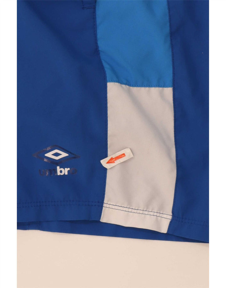 Umbro Short de Sport Homme Bleu Moyen Colourblock