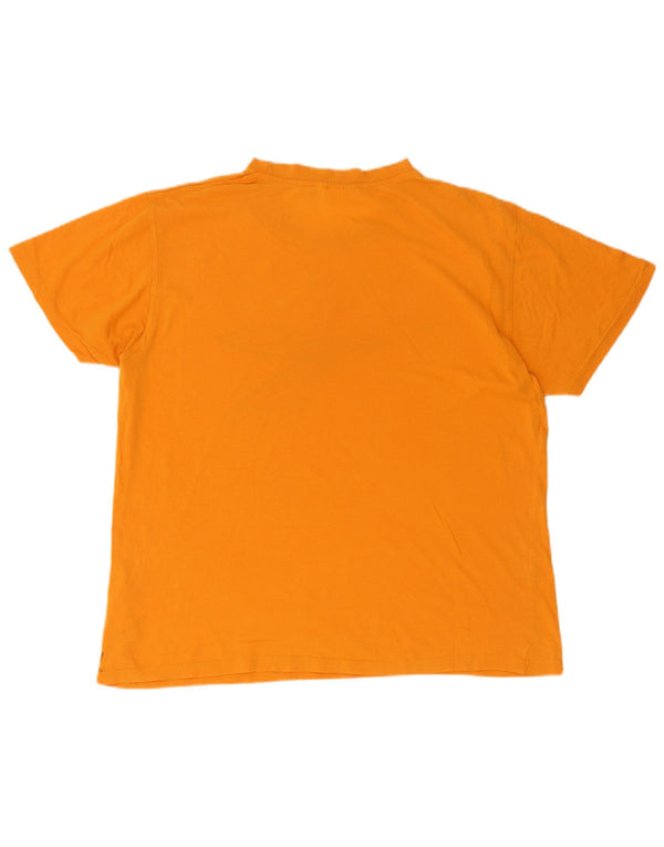 Diadora T-Shirt Graphique Haut Large Orange Coton Homme