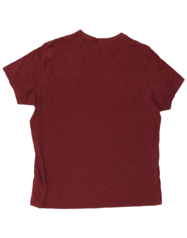 Jack Wills T-shirt coupe classique pour homme en coton bordeaux Taille L