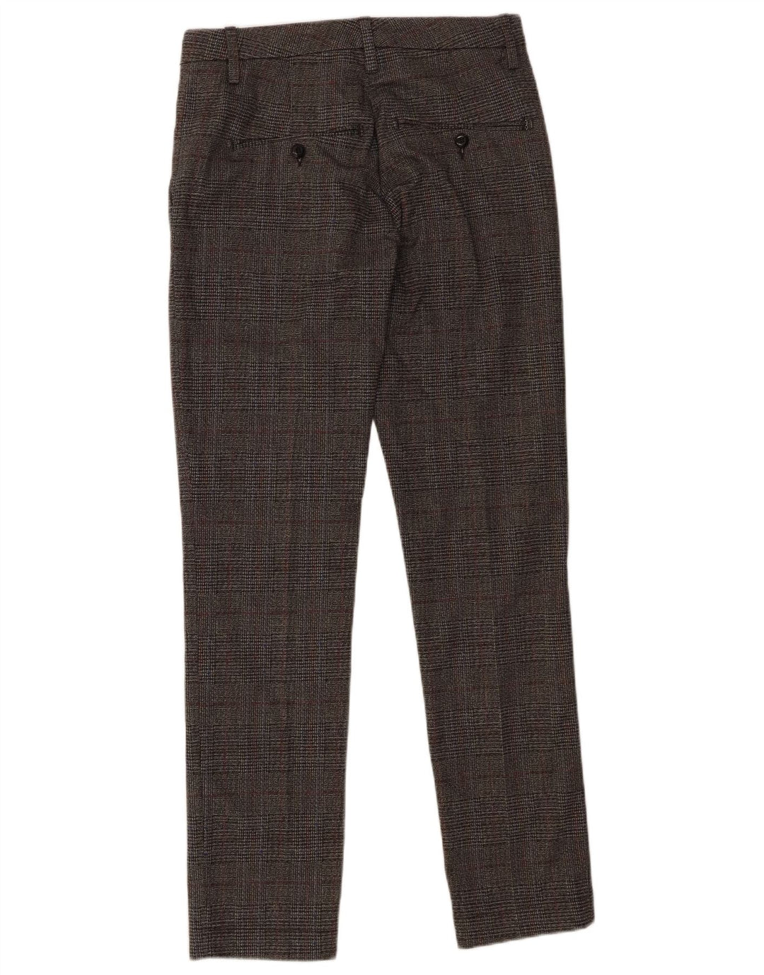 Dondup Pantalon Chino Slim Homme W30 L30 Gris Carreaux Coton