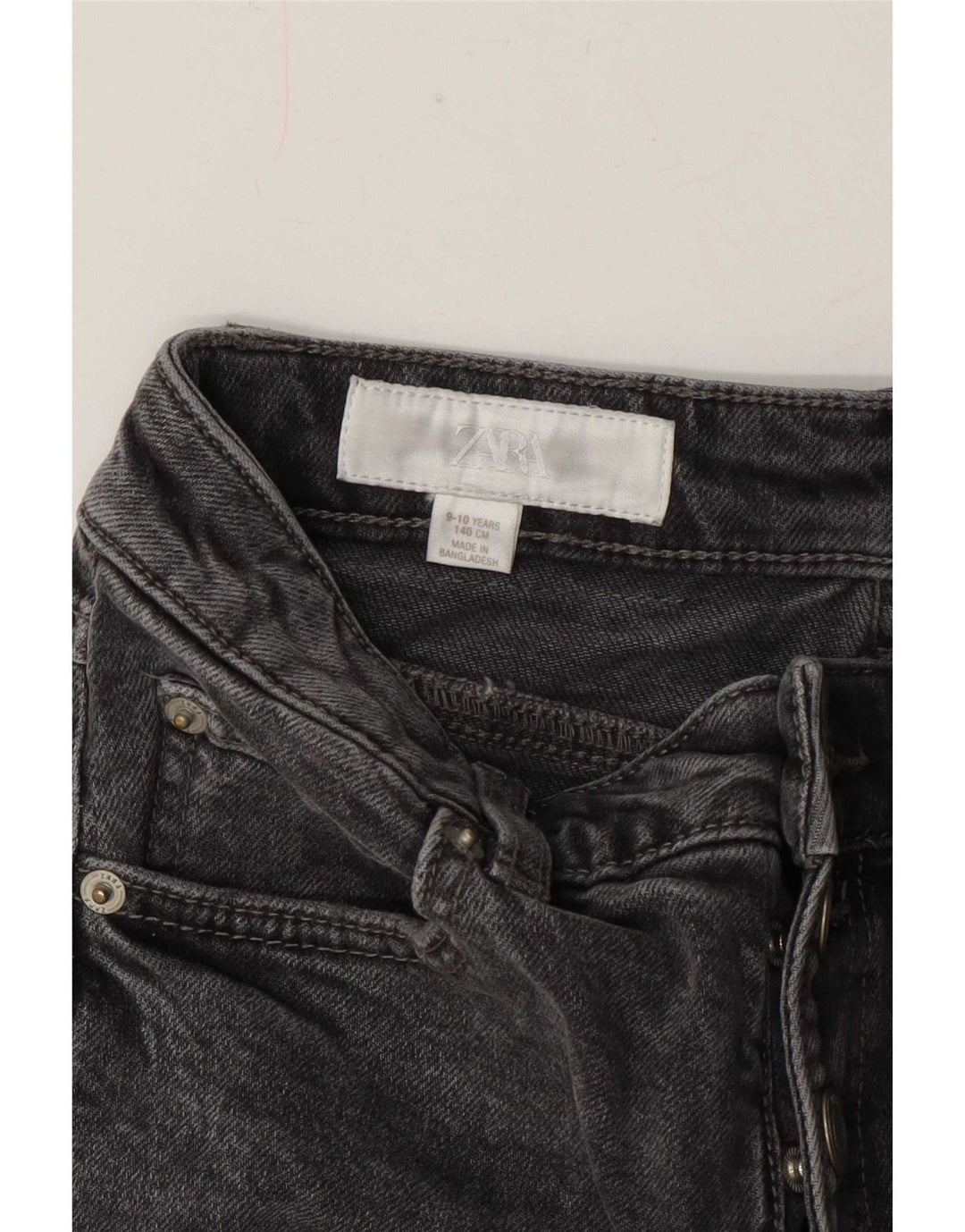 Jean évasé fille Zara 9-10 ans W24 L25 Gris