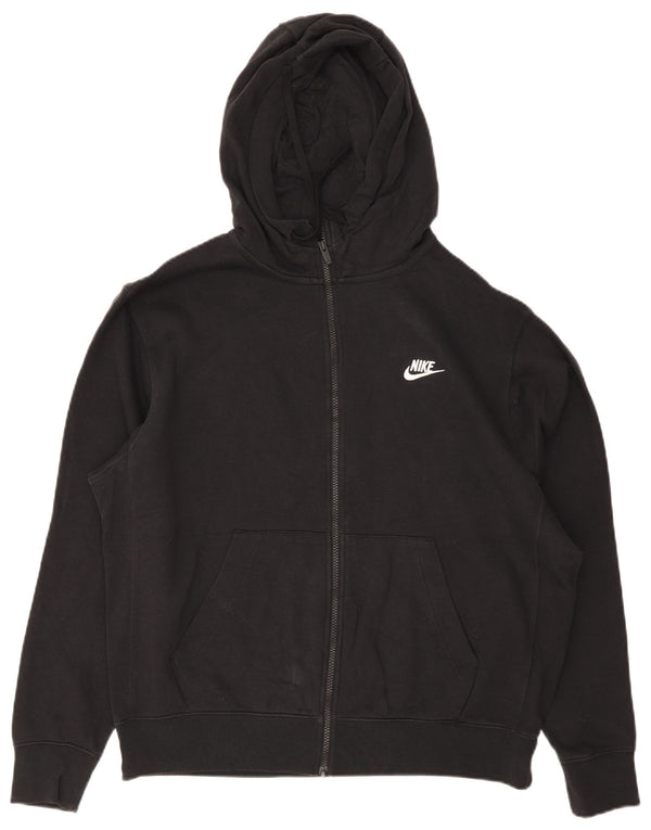 Nike Pull à capuche zippé pour homme Grand coton noir