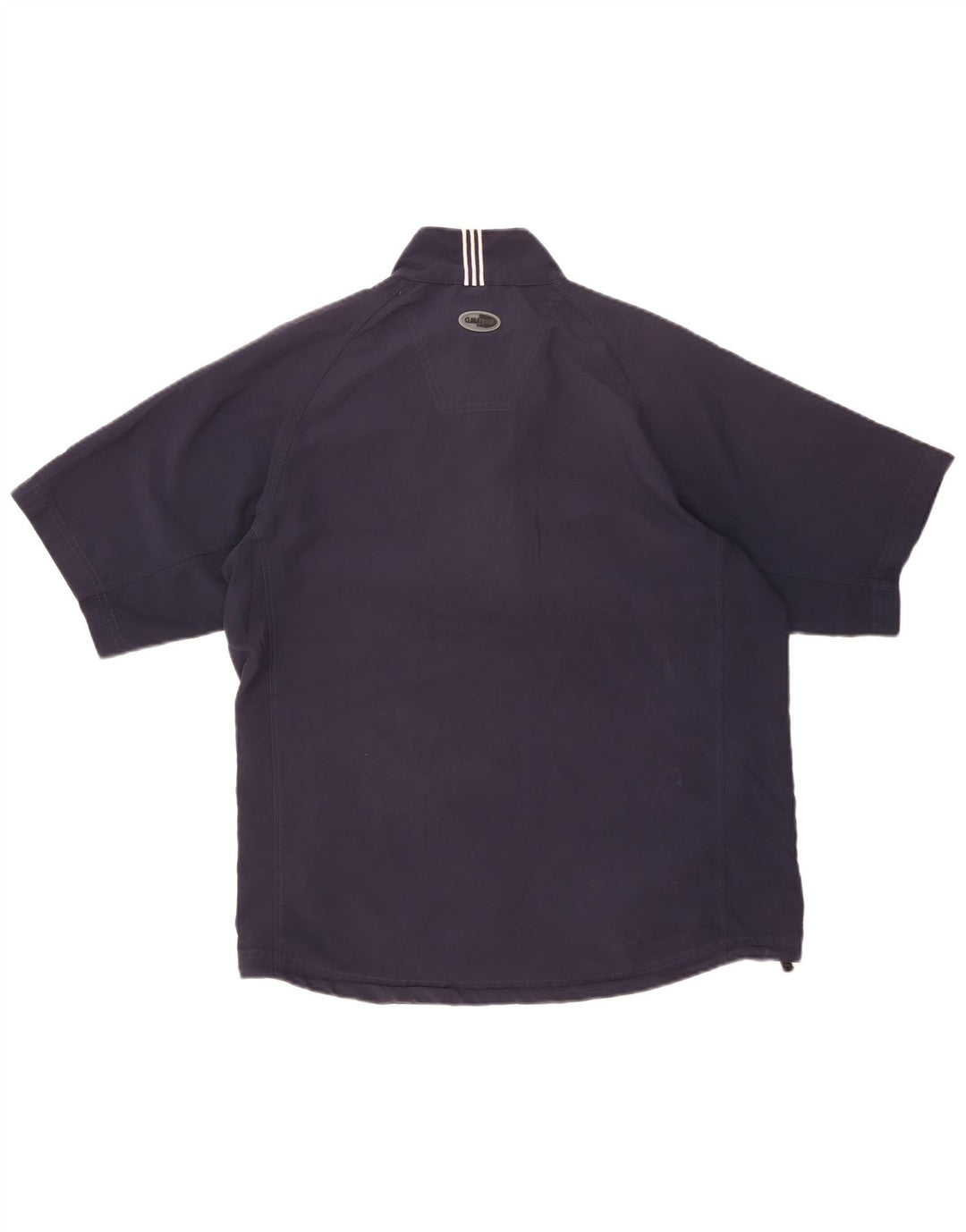 Adidas Haut de survêtement à manches courtes et col zippé pour homme Bleu marine moyen