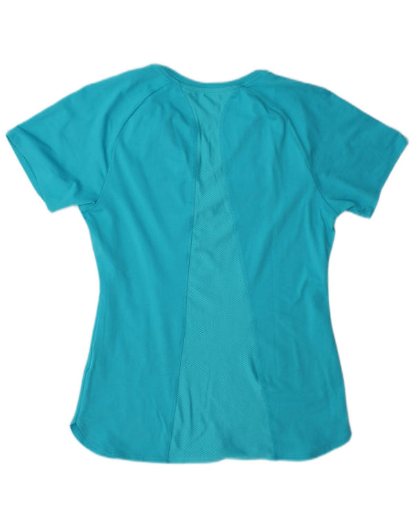 Nike Dri Fit T-shirt pour femme UK 10 Petit Bleu