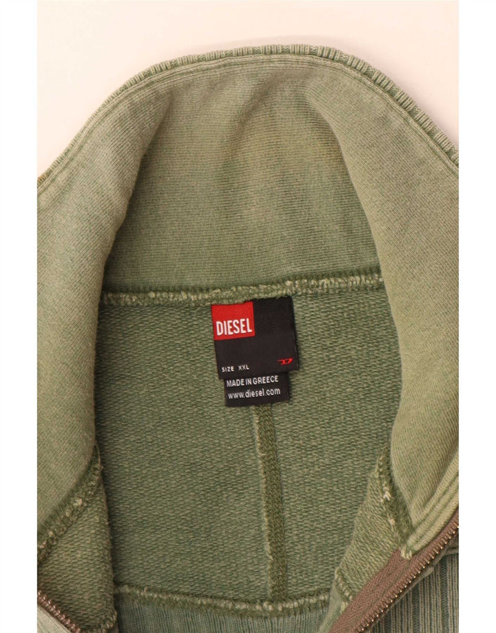 Diesel Pull Cardigan Homme 2XL Vert Coton