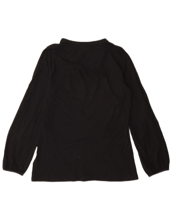 Ralph Lauren Chemisier à manches longues pour femme UK 12 en coton noir moyen