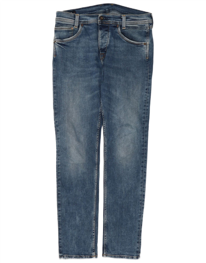 PEPE Jeans Jean droit régulier pour homme US 10 Large W32 L31 Bleu