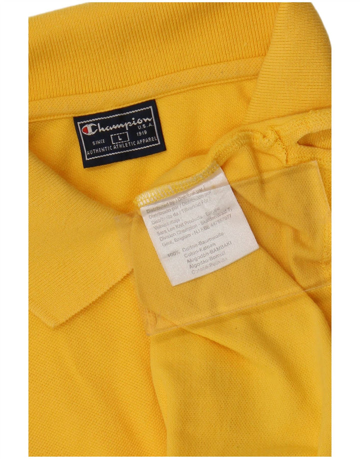 CHAMPION Polo Homme Large Jaune Coton