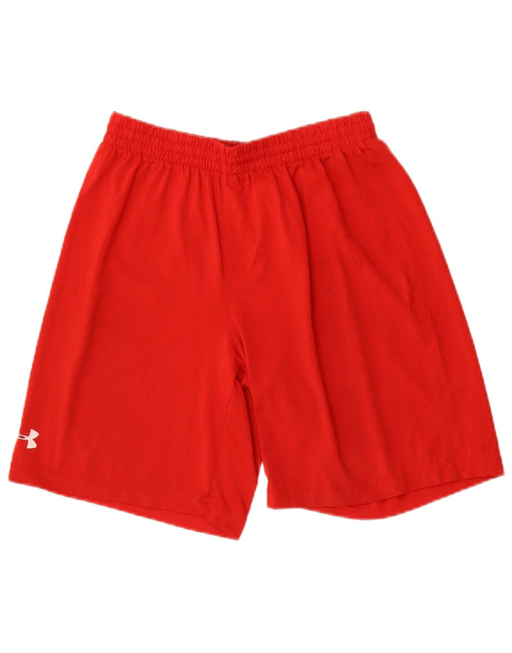 Under Armour Short de Sport Garçon 11-12 Ans Grand Rouge Polyester