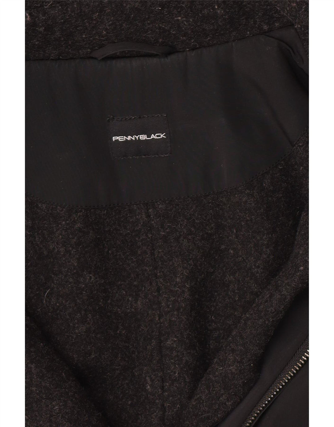 Penny Black Manteau Capelet à capuche pour femme UK 10 Petit Noir