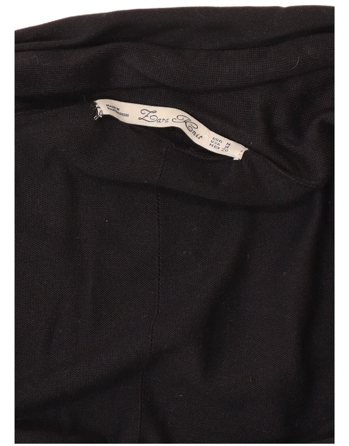 Zara Cardigan ouvert pour femme UK 12 Noir moyen