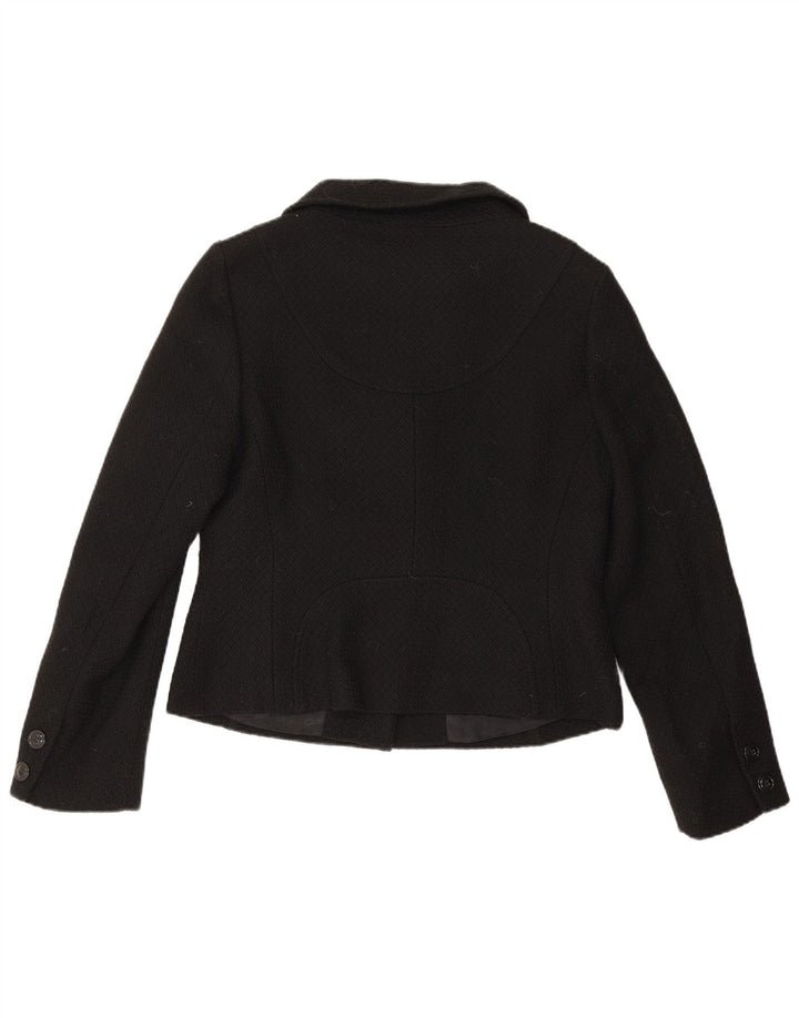 Hobbs Veste Boléro Femme UK 14 Laine Vierge Noire Moyenne