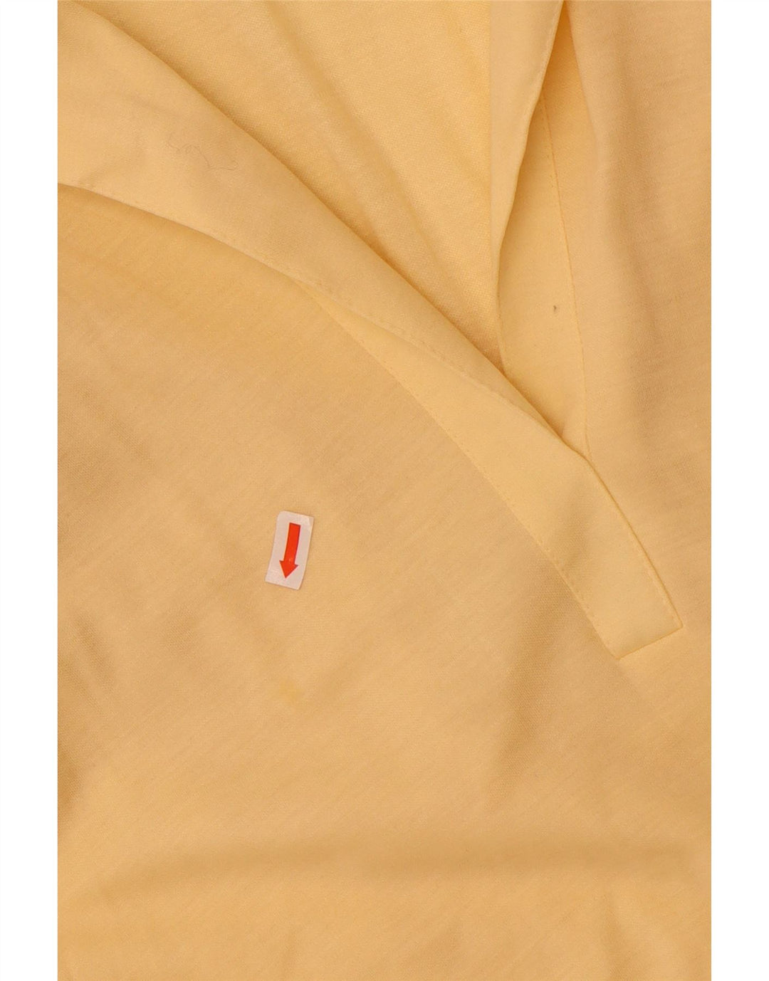 vintage Femme Robe A-Line sans manches EU 40 Polyester Jaune Moyen