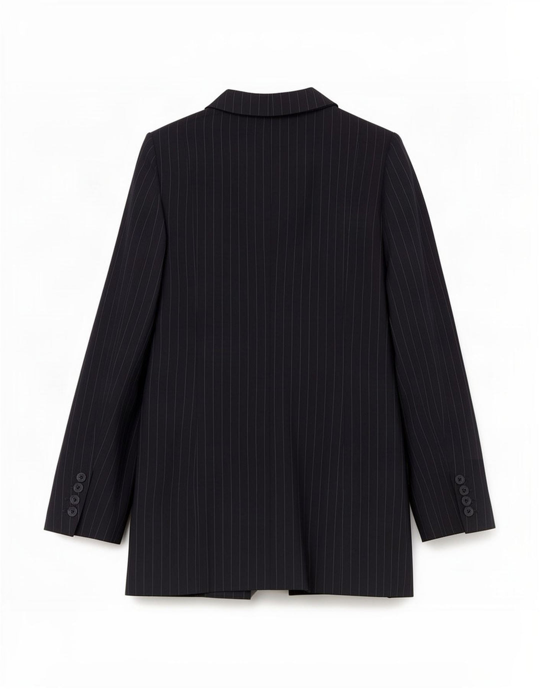 Reiss Veste blazer 1 bouton pour femme UK 4 XS Bleu marine à fines rayures Polyester