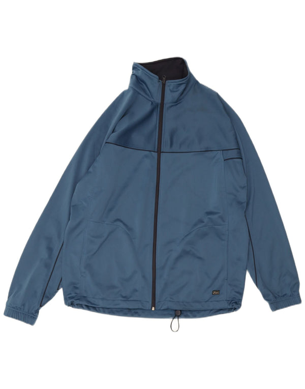 Asics Veste de survêtement pour homme Grand Bleu Polyester