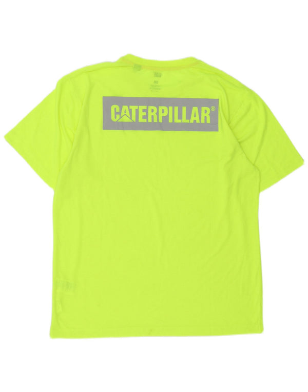 CAT T-Shirt graphique homme haut 3XL vert Polyester