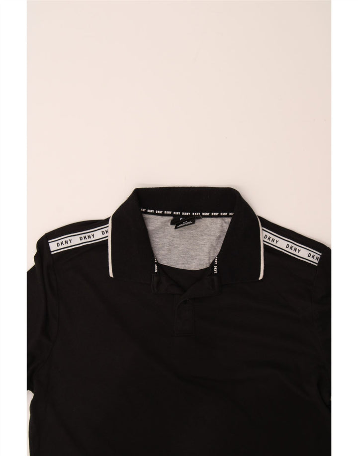DKNY Mens Polo Shirt Small Black Cotton Vintage Dkny and Second-Hand Dkny from Messina Hembry 