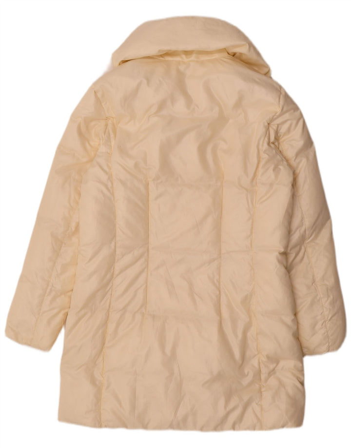 Conte of Florence Manteau Rembourré Femme IT 46 Large Polyester Blanc Cassé