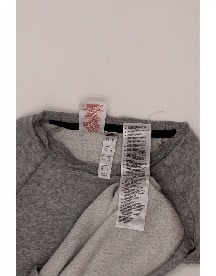 ADIDAS Sweat-shirt Garçon 2-3 ans Gris