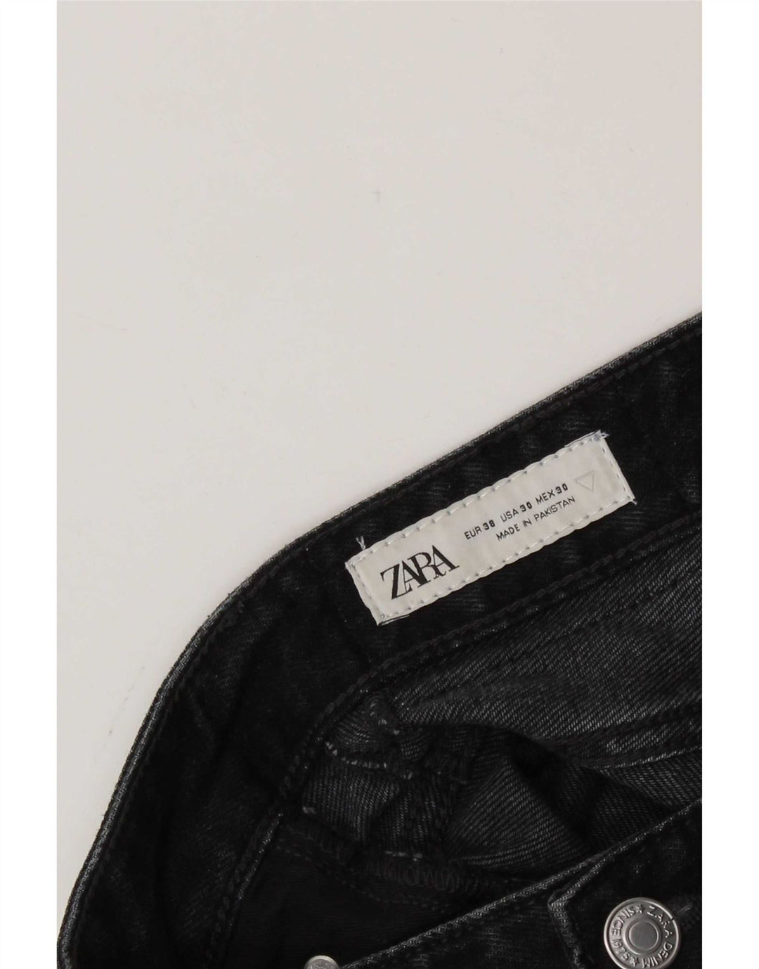 Zara Jean Slim Homme EU 38 Petit W30 L29 Noir