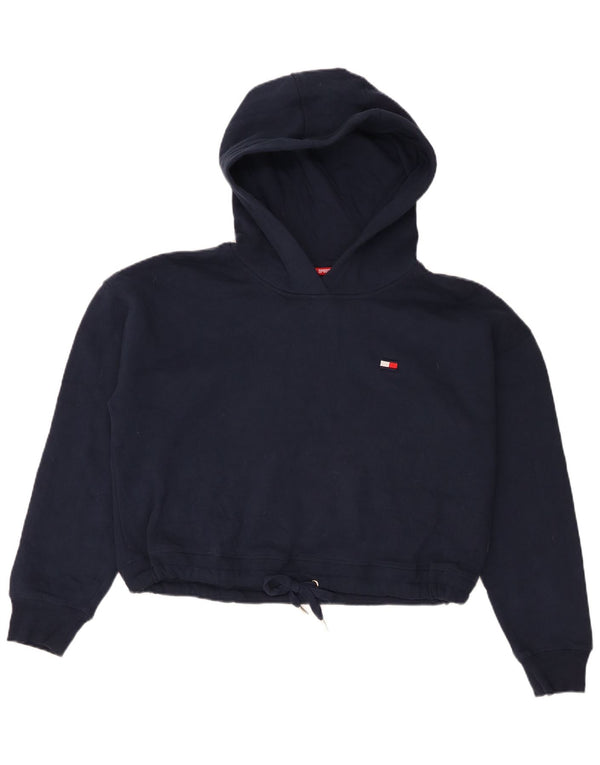 Tommy Hilfiger Pull à capuche surdimensionné pour femme UK 16 Large Bleu marine