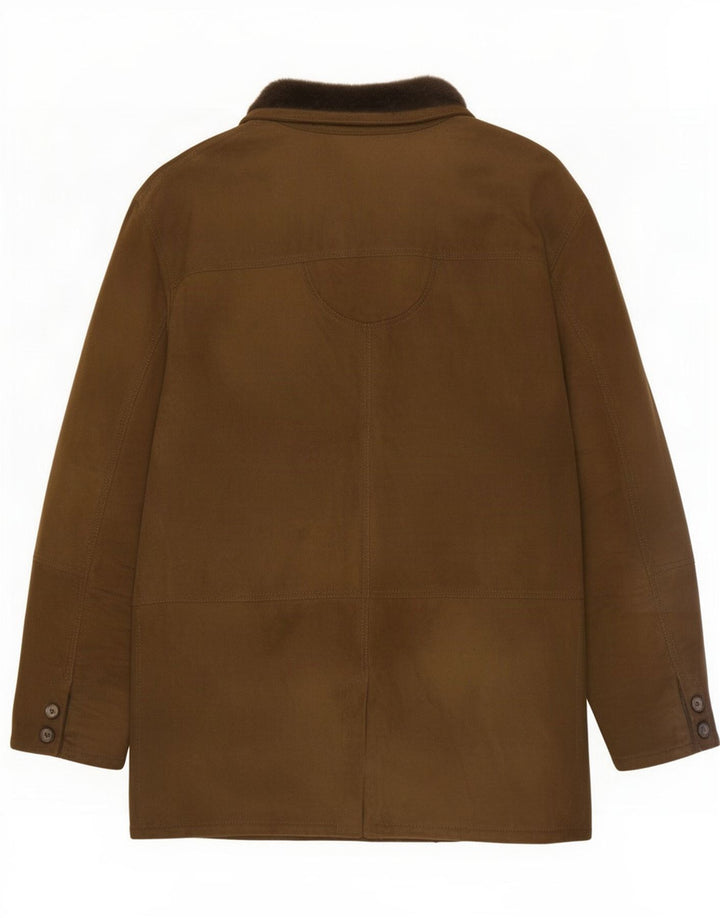Vintage Veste en peau de mouton pour homme IT 54 2XL Kaki