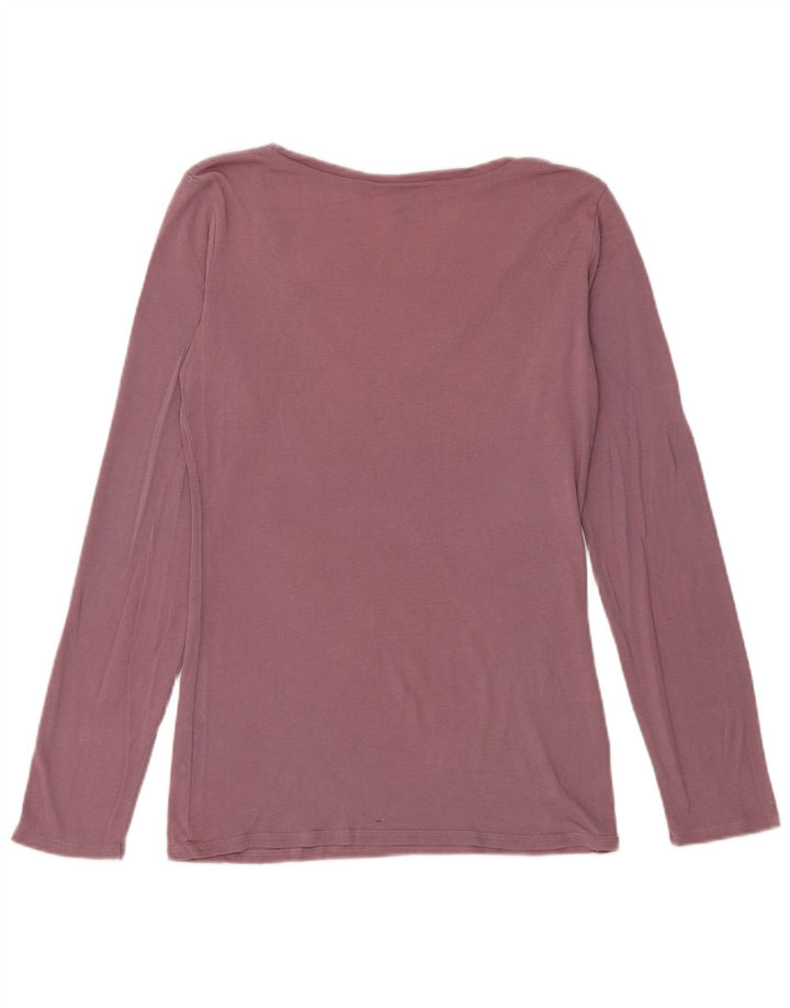 Benetton Haut à manches longues pour femme UK 12 Violet moyen