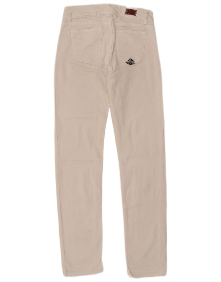 Roy Rogers Jean Slim Femme IT 41 Medium W27 L31 Coton Blanc