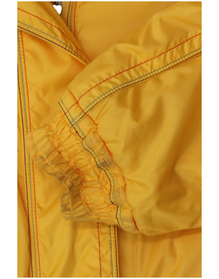 Ellesse Veste de ski surdimensionnée à capuche pour femme UK 12 Medium Yellow Polyamide